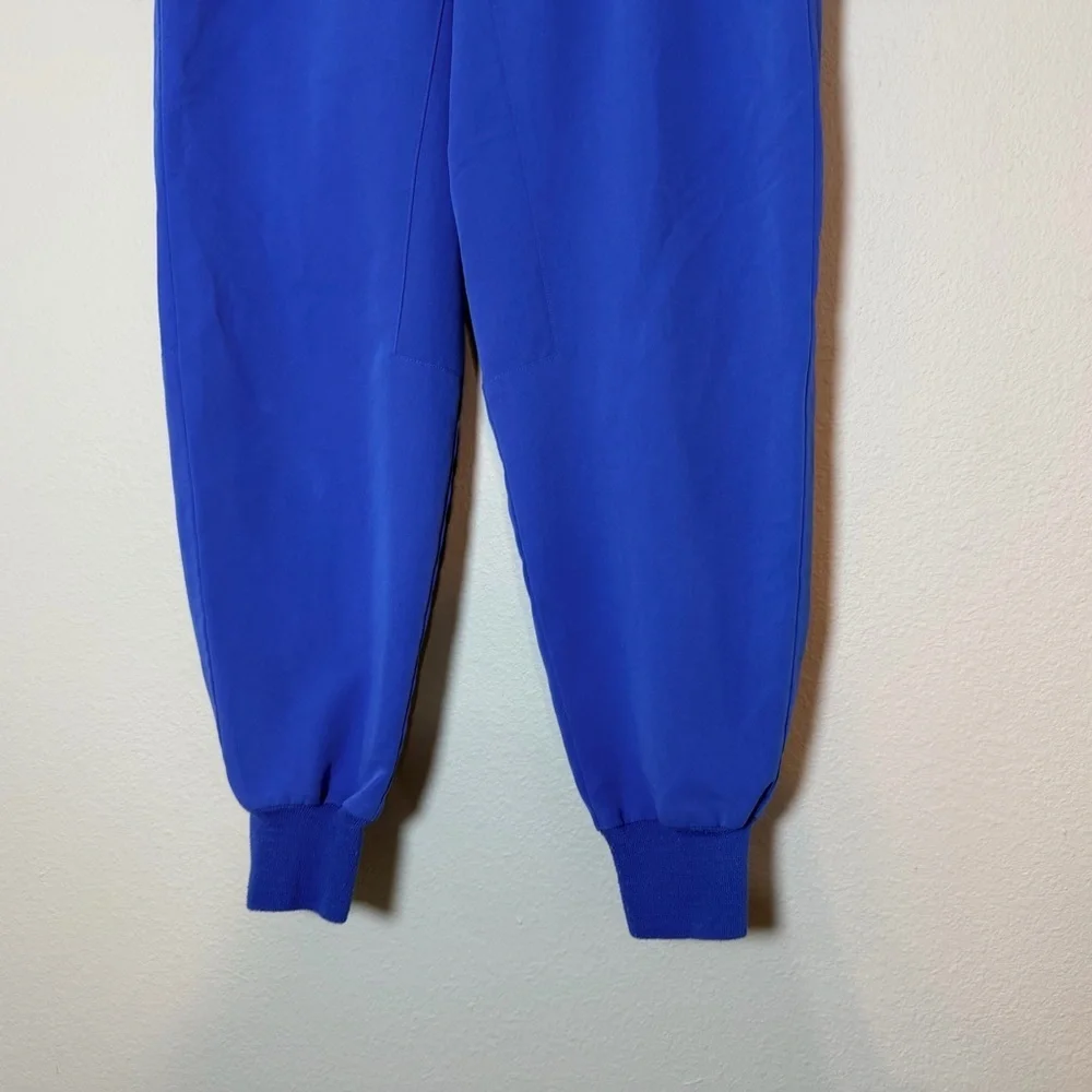 Figs Tansen Men's Jogger Scrub Pants Size Small Blue Embroidered Aya Healthcare
